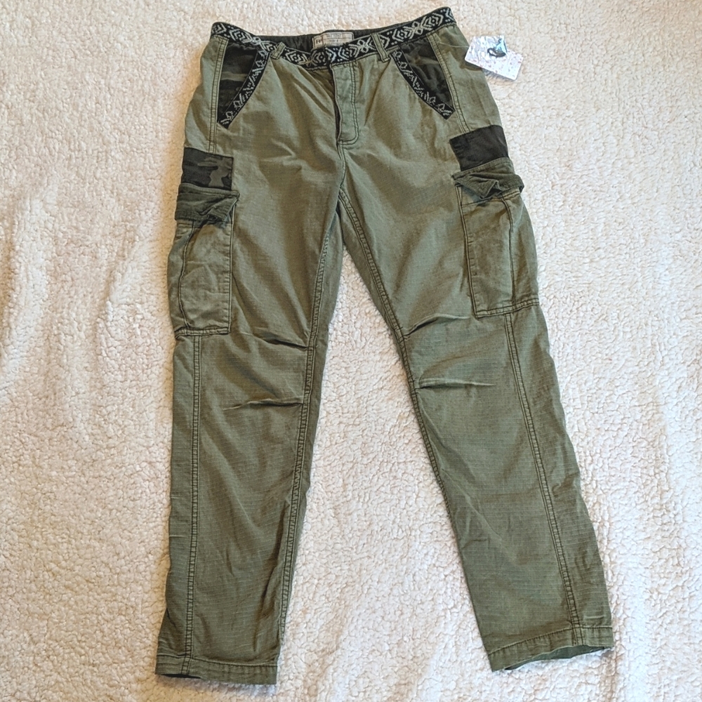 SALE! Free People Embroidered Cargo pants